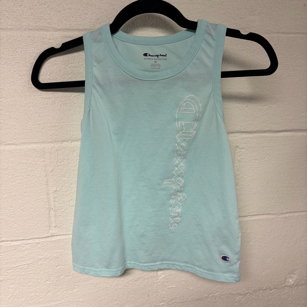 Champion Girls Light Blue Razorback Tank Top Size Medium
